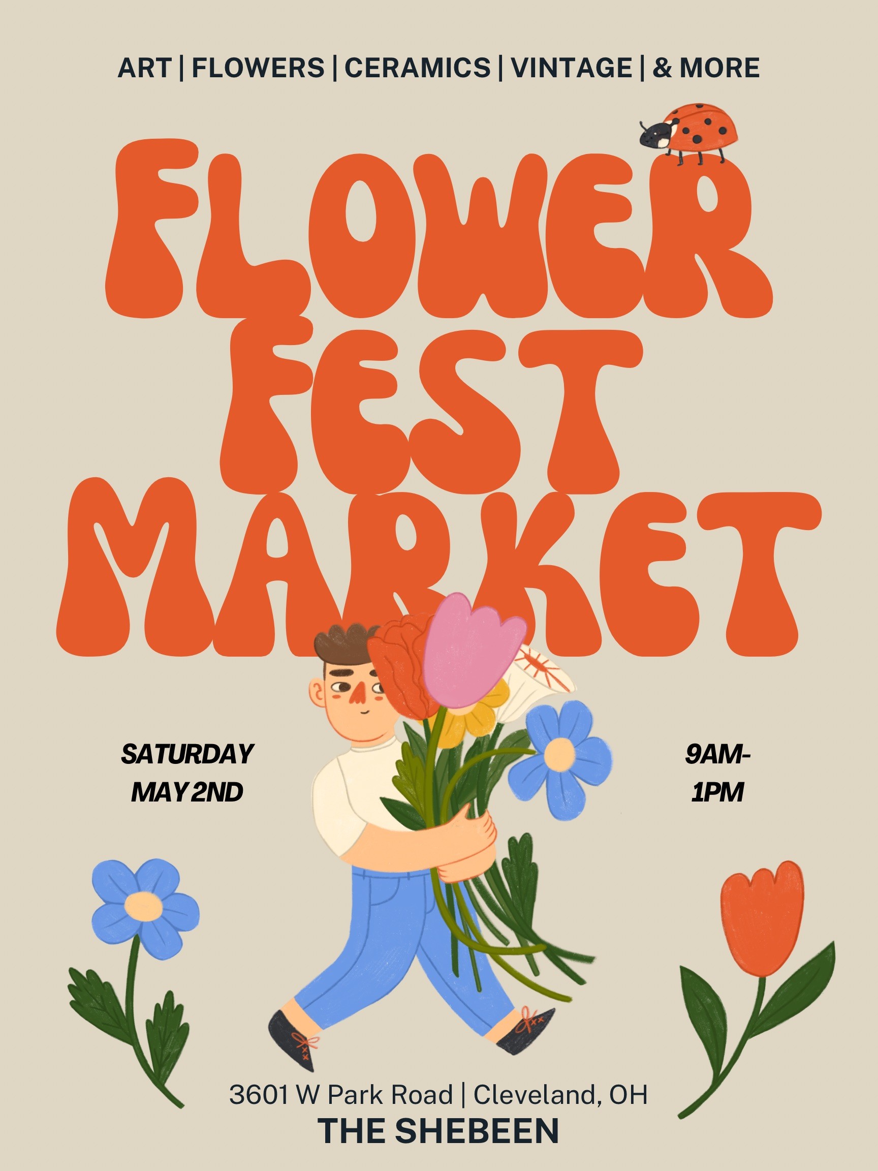 Flower Fest Market Saturday May 2nd 9am to 1pm 3601 West Park Road Cleveland Ohio