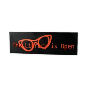 3D Printed Bookmark  - The Library is Open
