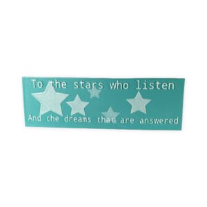 3D Printed Bookmark  - To the Stars Who Listen & the Dreams That Are Answered