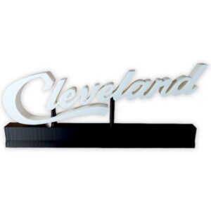 Cleveland Script Tabletop Sign